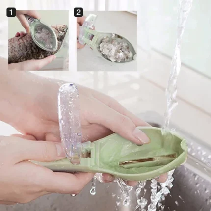 Fish Scraping Fishing Scale Brush Graters Fast Remove Fish Cooking Tool - Image 4