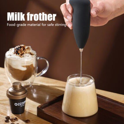 Hand Mixer Cappuccino Coffee Maker - Black - Coffee Mixer