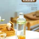 Transparent Bottle 500ml  Large Capacity food grade plastic Water Bottle with Time Marker Water Drink Milk Juice Travel Cup
