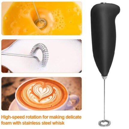 Hand Mixer Cappuccino Coffee Maker - Black - Coffee Mixer - Image 5
