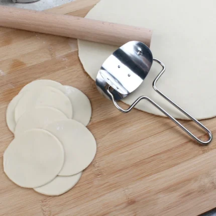 Stainless Steel Dumpling Maker Manual  Dough Cutter roller Knife - Image 3