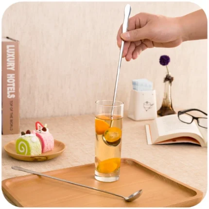 1 pcs/set Long Handled Stainless Steel JUSSE, acar ,pickle ,Coffee Spoon Ice Cream Dessert Tea Spoon For Picnic Kitchen Accessories MAYITR - Image 5