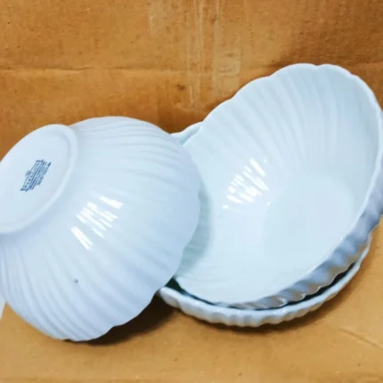 Ceramic curry bowl LOTUS CABAGE SHAPE - Image 2