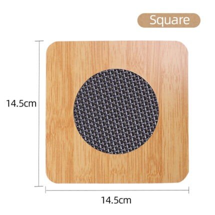 1 pcs Square Heating Insulation/Resistant Natural Bamboo Heat Pad - Image 3