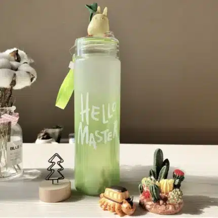 Hello Master Glass Drinking water Bottle 450ml - Image 2
