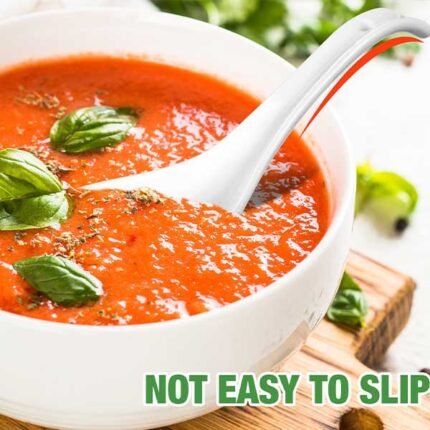 Plain White Ceramic Spoon (6 pcs) - Image 3