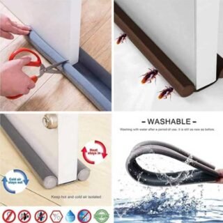 36 inches Door Bottom Seal EVA Door Seal Gap Under Door Glue-free SoundProof Windproof Dustproof Foldable Door Bottom Foam Sealing Strip