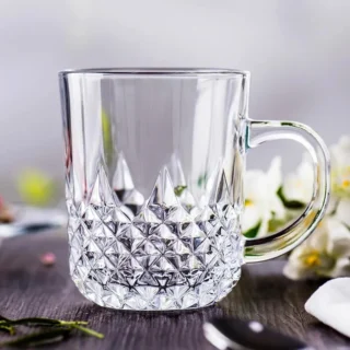 Glass Coffee Cup With Handle