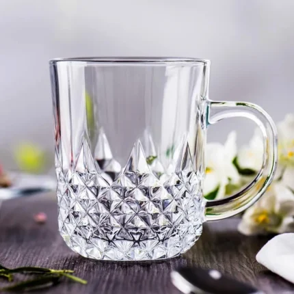 Glass Coffee Cup With Handle
