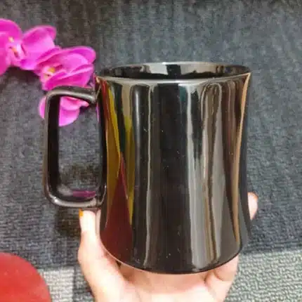 black color mug