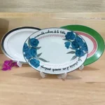 12 inch Ceramic Rice dish Fish Plate, Oval Long Plate.