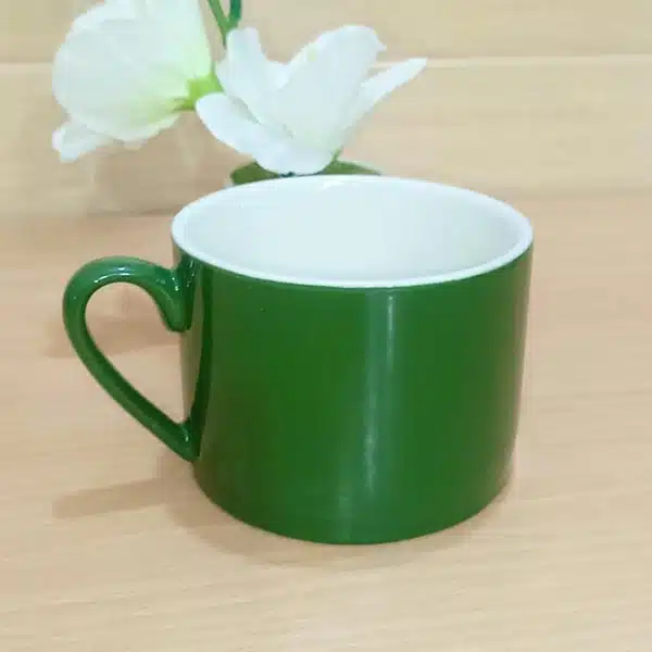 green mug Colorful ceramic coffee /tea cup . - Image 1