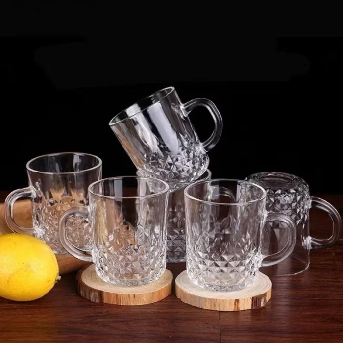Glass Coffee Cup With Handle - Image 2