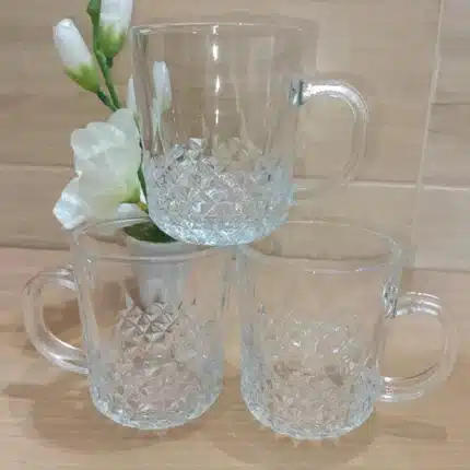 Glass Coffee Cup With Handle - Image 3