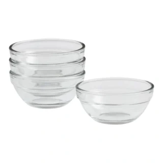 Glass Stackable  Dessert/Serving Glass Bowls - Image 3