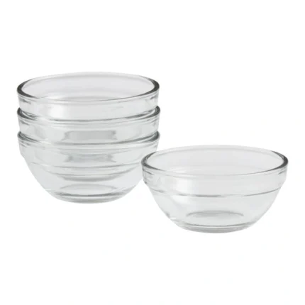 Glass Stackable  Dessert/Serving Glass Bowls - Image 3