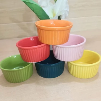 3.5 inch colorful ceramic sause Bowls - Image 2