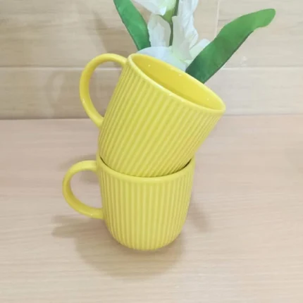 Ramkin Ceramic Coffee Mug Light Red, Yellow, pink, blue . - Image 4