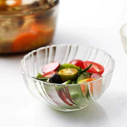 Glass curry bowl