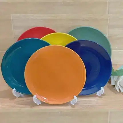 colourful half plate