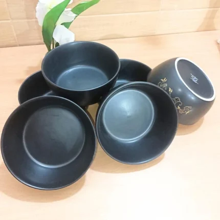 Ceramic Exclusive  Black beauty 18 Pieces dinner Set. - Image 4