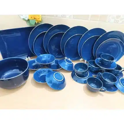 32 pc dinner set blue gel