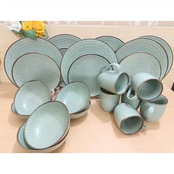 Akij Green and Sky colour 24 Pieces dinner - Main Image