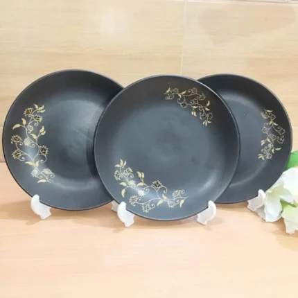 Ceramic Exclusive  Black beauty 18 Pieces dinner Set. - Image 3