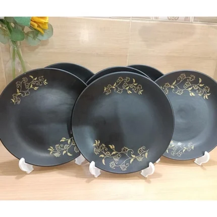 Ceramic Exclusive  Black beauty 18 Pieces dinner Set. - Image 2