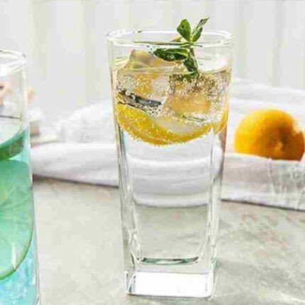 Crystal Clear water glass  Set 6 Pieces - Image 3