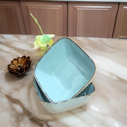 5.5 inch Squire shape Ceramic curry bowl - Image 2
