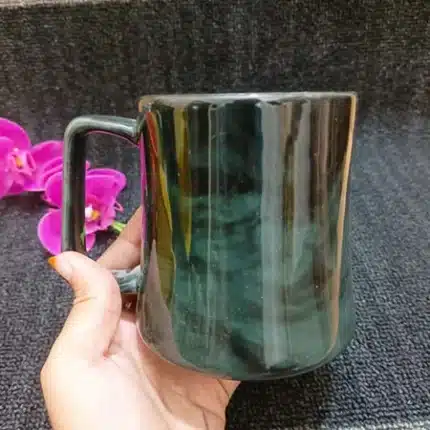 dark green color mug