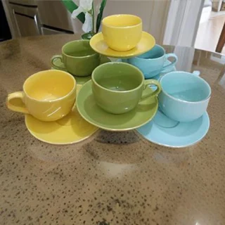 Cup Pirich Set/Tea Cup Set With Saucer 2/12 Pieces Set