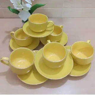 cup with sauser