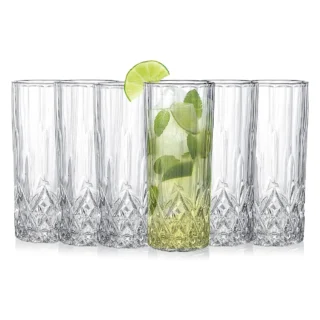 Drinking Water Tall Glass - 6-Piece - Image 2