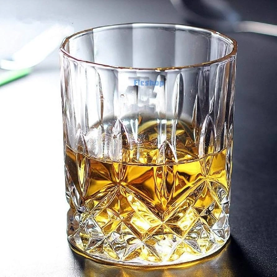 Transparent Diamond Design Coke Glass - Image 1