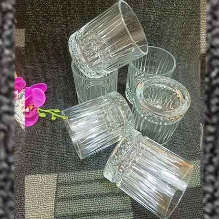 Transparent Diamond Design juice  Glass - Image 3
