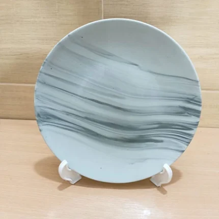 24 pcs black marble exclusive dinner set ceramic - Image 5
