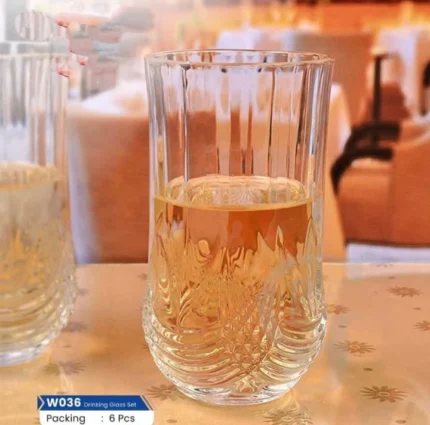 Transparent Water Glass Set