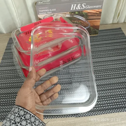3pcs H&S Rectangular Serving Dish - Image 3