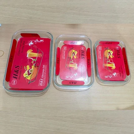 3pcs H&S Rectangular Serving Dish
