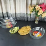 H&S Glass ware Serving Dish