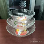 H & S Glassware Oven-Proof 3 Pcs Serving Bowl Dish