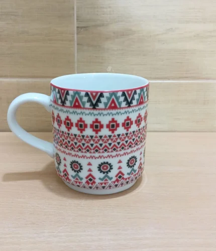 red nakshi dinner set