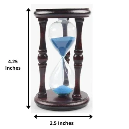 DruArts Handmade Sand Timer Hour Glass Sandglass Clock for Home Decor. (Wooden Sand Timer) - Image 3