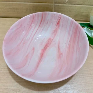 27 Pieces Pink Marble Design Dinner Set - Image 5