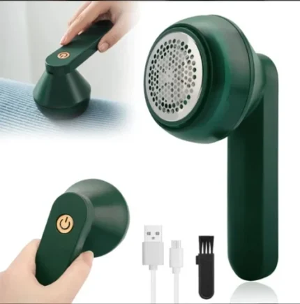 Rechargeable Electric Lint Remover, Lint Balls with 3 Spare Replaceable Stainless Steel Blades, Battery Operated, Remove Clothes Fuzz