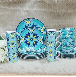 24 pieces nakshi dinner set - Image 3