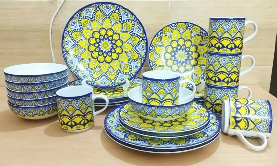 24 pieces nakshi dinner set - Image 3