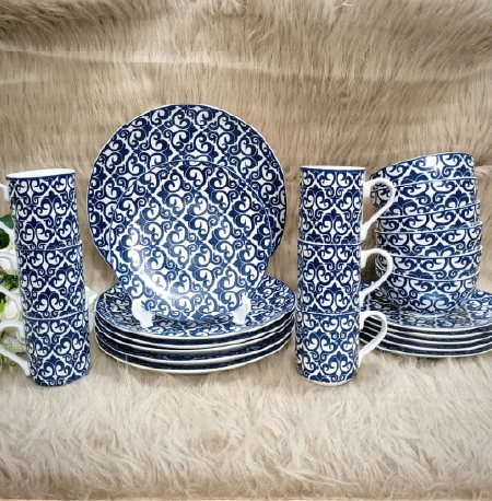 sddsd 24 pieces nakshi dinner set - Image 1